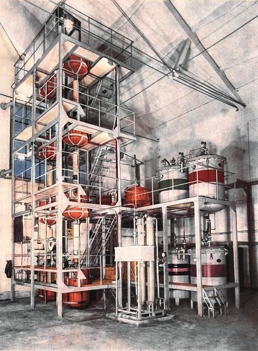 Una sezione dell'impianto per la produzione di uranio metallico del centro di Ispra, settembre - ottobre 1958, anno VI, n. 5, p. 40