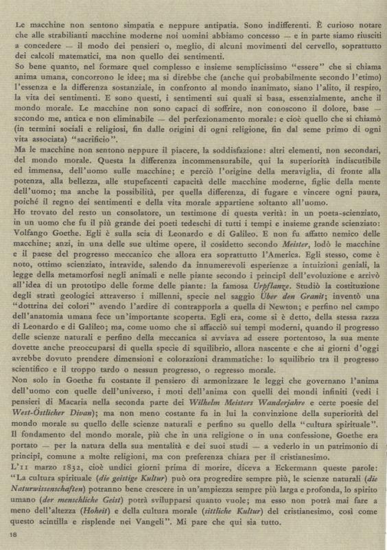 La potenza delle macchine e l'anima umana - di Bonaventura Tecchi, luglio - agosto 1962, anno X, n. 4, p. 18