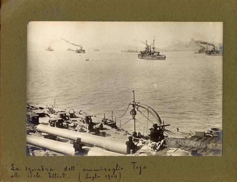 La squadra dell'ammiraglio Togo alle Isole Elliot (luglio 1904)