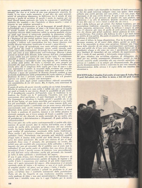 Editoriale di Roberto Fasola - marzo 1955, anno III, n. 2, p. 12