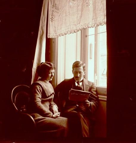 Ritratto di Olga  Franzoni e Alfredo (taglio)
