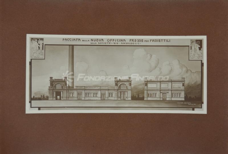 Ansaldo - progetti architettonici di Adolfo Ravinetti, tav. 1