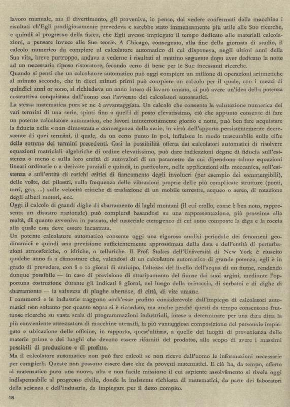Automazione e progresso civile - di Mauro Picone, novembre - dicembre 1961, anno IX, n. 6, p. 18