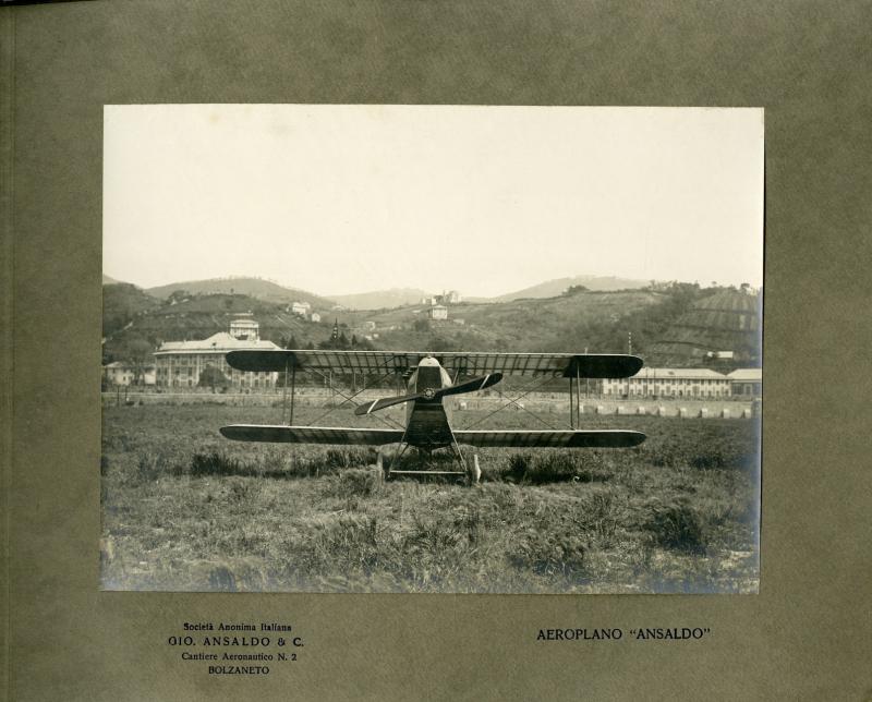 Aeroplano Ansaldo nei Cantieri aeronautici Ansaldo n. 2 di Bolzaneto