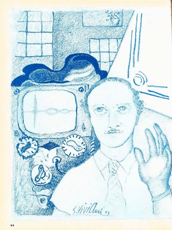 L'ingegner Rappini, direttore del Laboratorio Controlli e Ricerche dell'Ansaldo ritratto da Giuseppe Viviani,  settembre 1953, anno I, n. 5 - p. 34