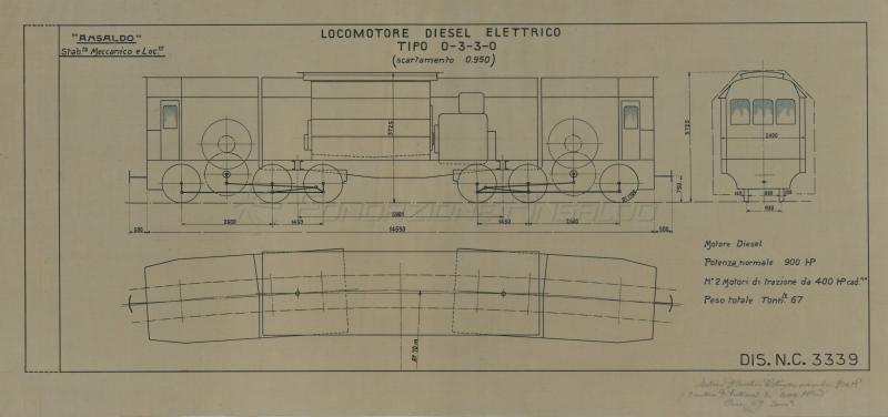 Locomotore diesel elettrico tipo 0-2-2-0