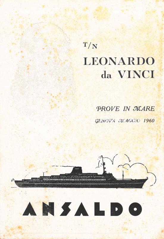 Leonardo da Vinci (t/n) - prove in mare
