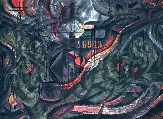 Umberto Boccioni "Stati d'animo: 1° Gli Addii" (1911), gennaio - febbraio 1959, anno VII, n. 1, p. 37