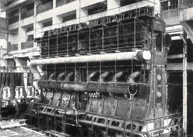 Motore principale S.T.T. - B & W della M7n "Saturnia" (1927), marzo - aprile 1960, anno VIII, n. 2, p. 31