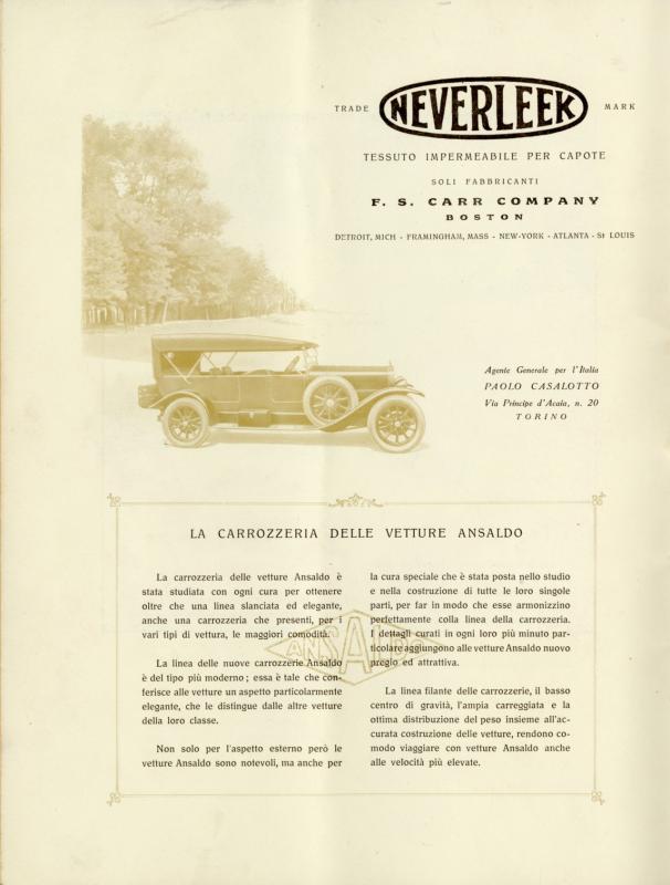 Le carrozzerie Ansaldo