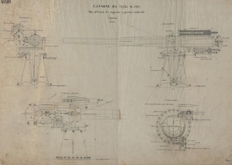 Cannone da 76/45 S 1911 - Insieme