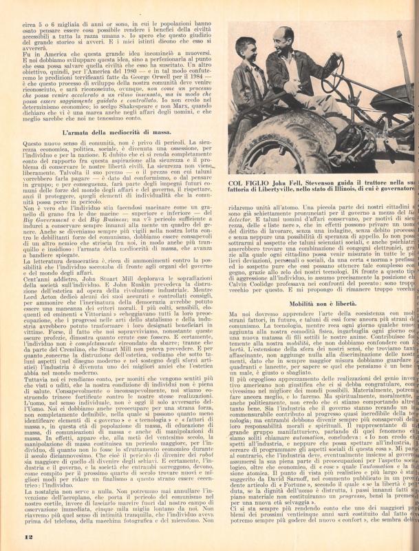 La nuova comunità di Adlai E.Stevenson, gennaio - febbraio 1956, anno IV, n. 1, p. 12