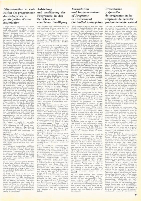 La programmazione nelle aziende a prevalente partecipazione statale, di Aldo Fascetti, marzo - aprile 1960, anno VIII, n. 2, p. 7