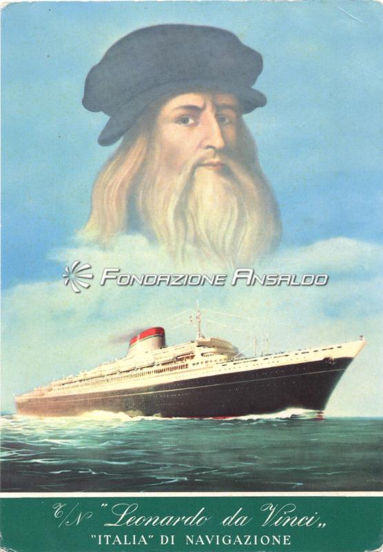 Leonardo da Vinci (t/n) - cartolina