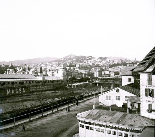 Esposizione internazionale di Genova. Veduta in lontananza (taglio)