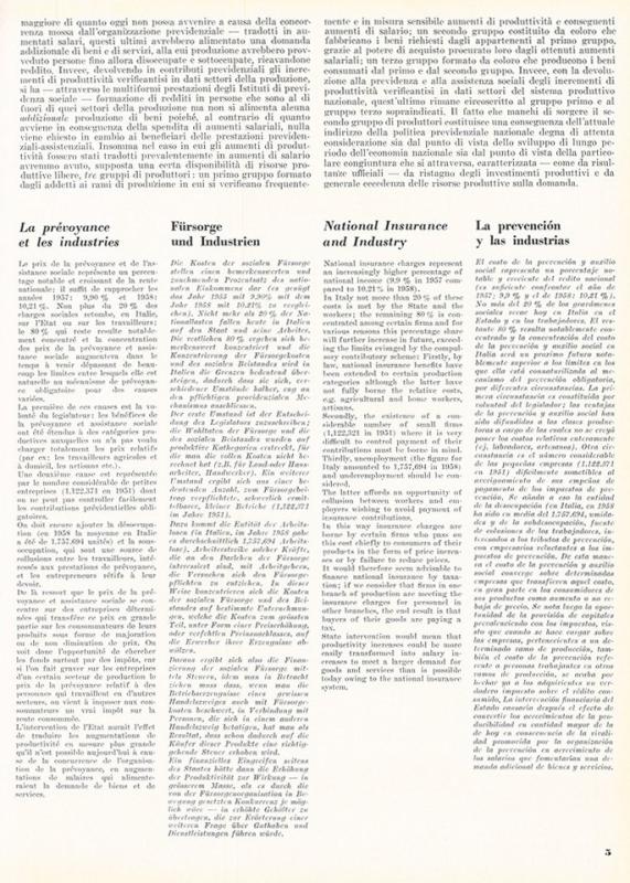 La previdenza e le industrie, di Mario De Luca, luglio - agosto 1959, anno VII, n. 4, p. 5