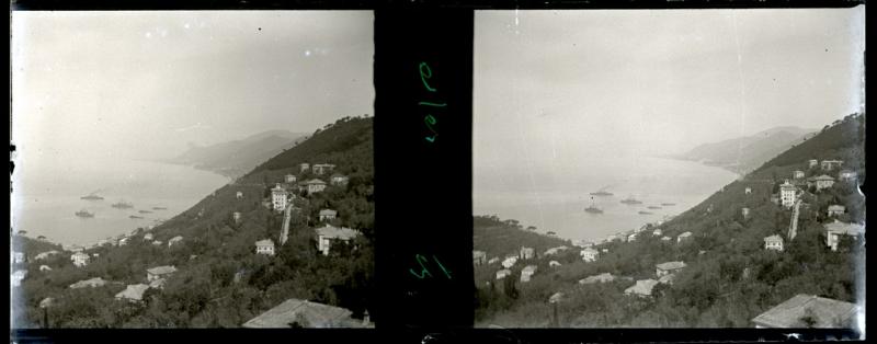 In cammino per Ruta. Veduta Camogli e riviera Ponente (originale)