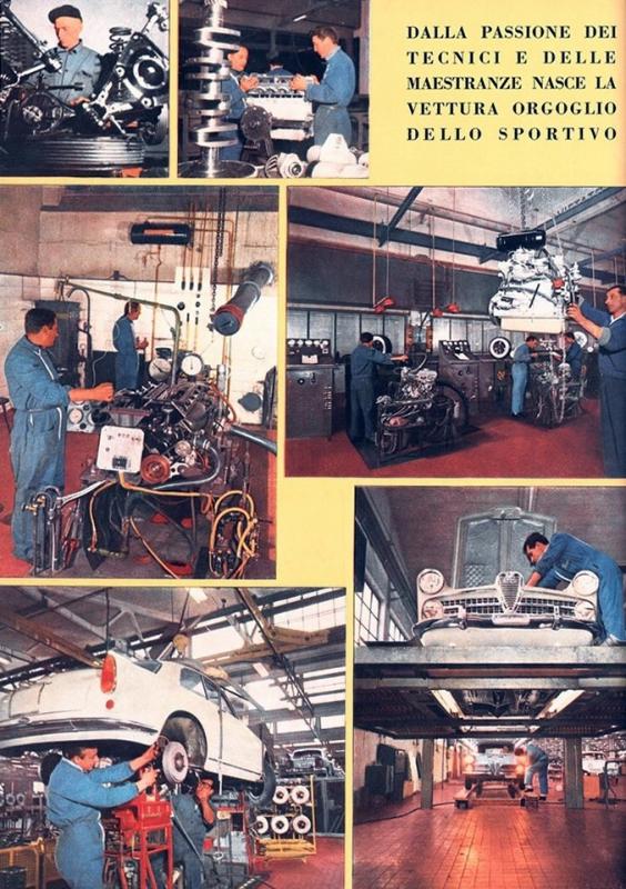 Immagini pubblicitarie della Alfa Romeo, gennaio - febbraio 1959, anno VII, n. 1, p. 34