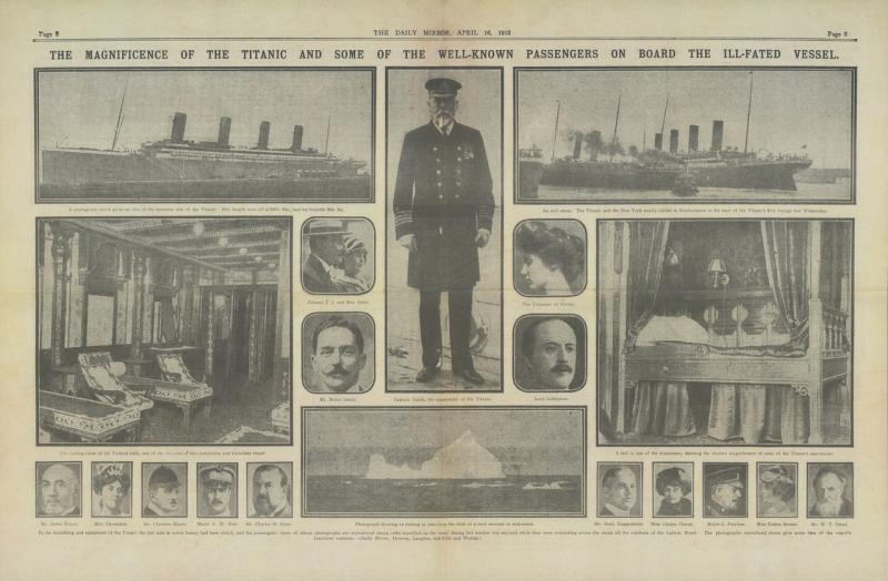 La magnificenza del Titanic e alcuni dei famosi passeggeri a bordo della sfortunata nave