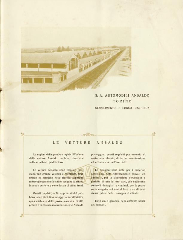 Le vetture Ansaldo