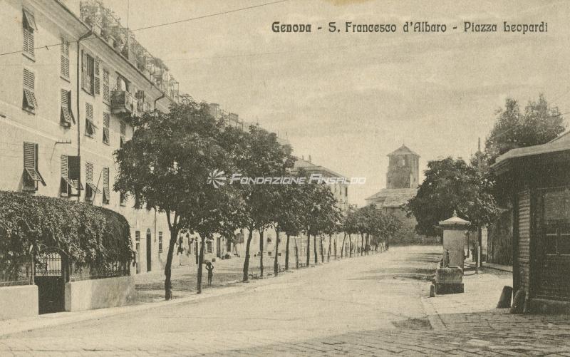 Genova - S. Francesco d'Albaro - piazza Leopardi