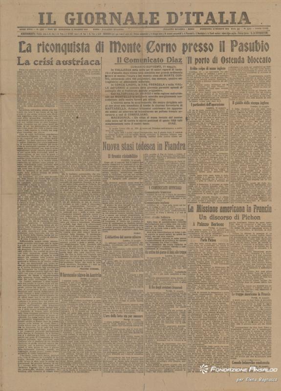 Il Giornale d'Italia, 12.05.1918, p. 1