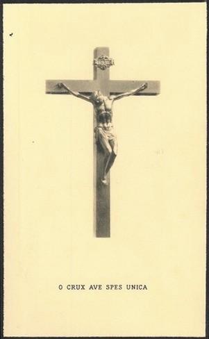 Fronte del biglietto commemorativo in ricordo di Attilio Nossardi (25/02/1865 - 1/3/1943) per il terzo anniversario della sua morte