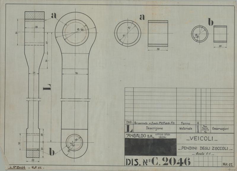 Officina Veicoli Ferroviari -  Pendini degli zoccoli