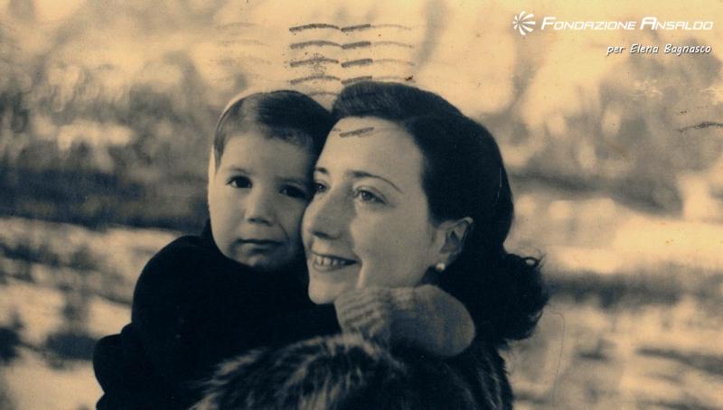 Elena Cais di Pierlas Parodi con Andrea a Cortina