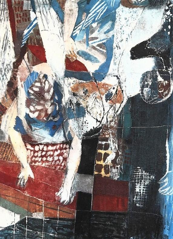 Bruno Saetti "Gli angeli protettori" particolare (1960-61), luglio - agosto 1962, anno X, n. 4, p. 37