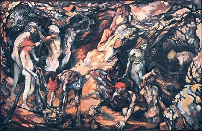 Renato Guttuso "Zolfara", gennaio - febbraio 1956, anno IV, n. 1 - p. 25