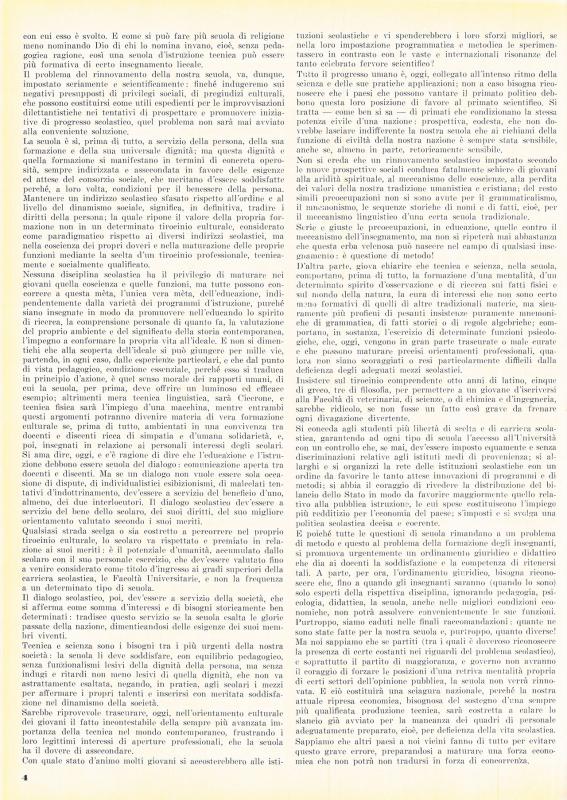 Si rinnova la nostra scuola?, di Marcello Peretti, maggio - giugno 1960, anno VIII, n. 3, p. 4