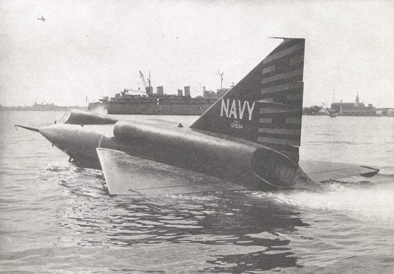 Il 'Sea Dart', primo idrovolante americano a reazione con ala a delta. - p. 59