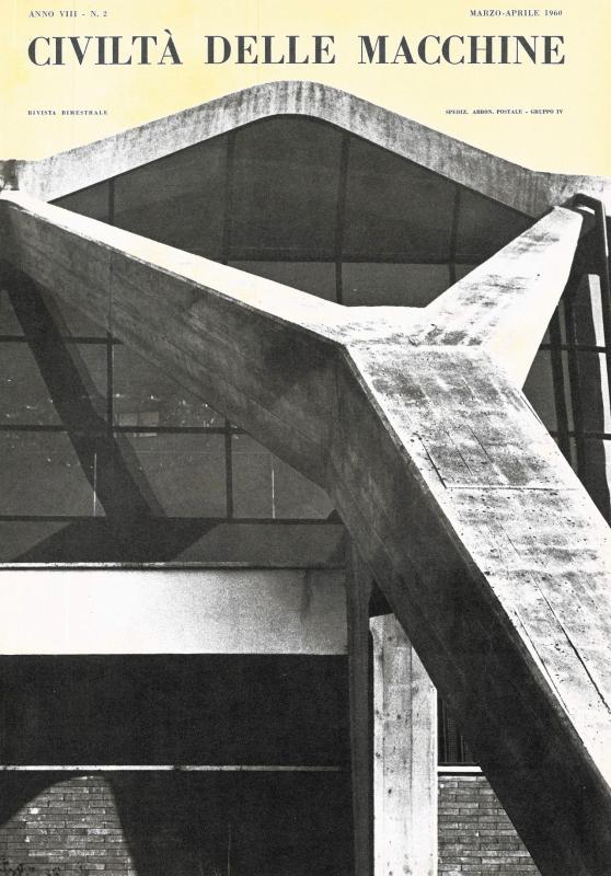 Copertina, architetture industriali, marzo - aprile 1960, anno VIII, n. 2