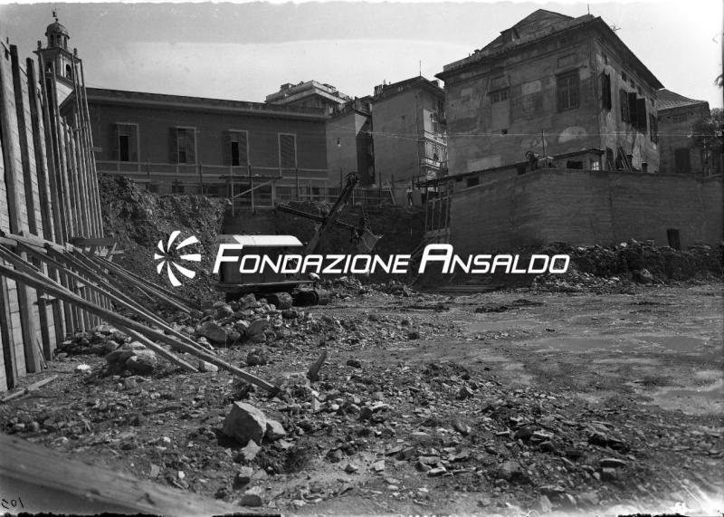Genova - corso De Stefanis - costruzione nuovi caseggiati