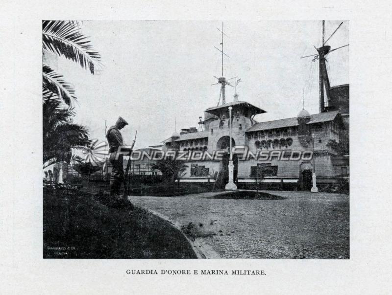 Esposizione Internazionale - guardia d'onore e marina militare