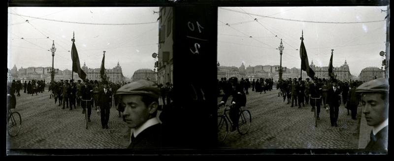 Corteo verso lo scoglio di Quarto dei Mille (originale)
