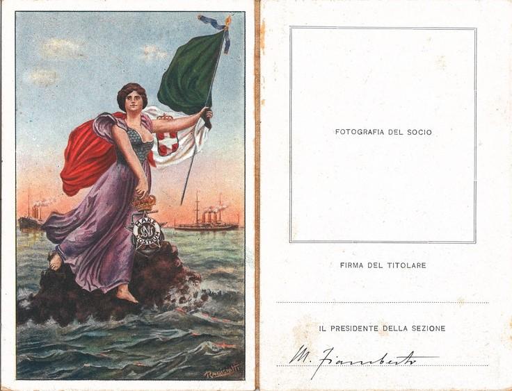 Tessera soci Lega Navale Italiana  2