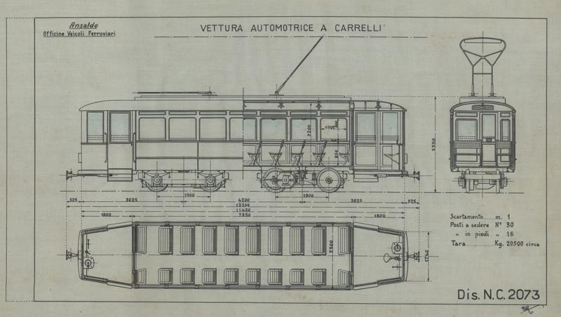Officina Veicoli Ferroviari - Vettura Automotrice a Carrelli