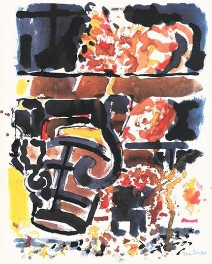 Orfeo Tamburi "La colata" (1961), luglio - agosto 1961, anno IX, n. 4, p. 43