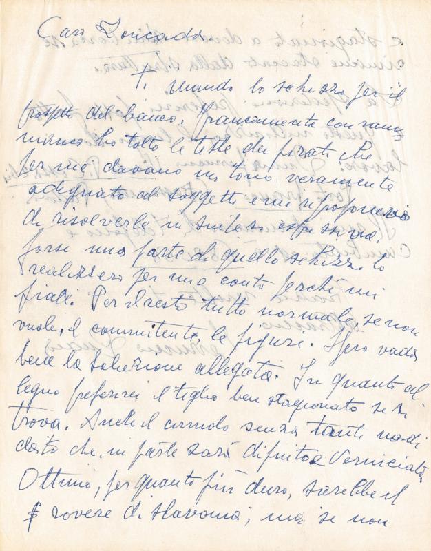 Lettera di Ferruccio Quaia, s.d ma post 1972 set. 12