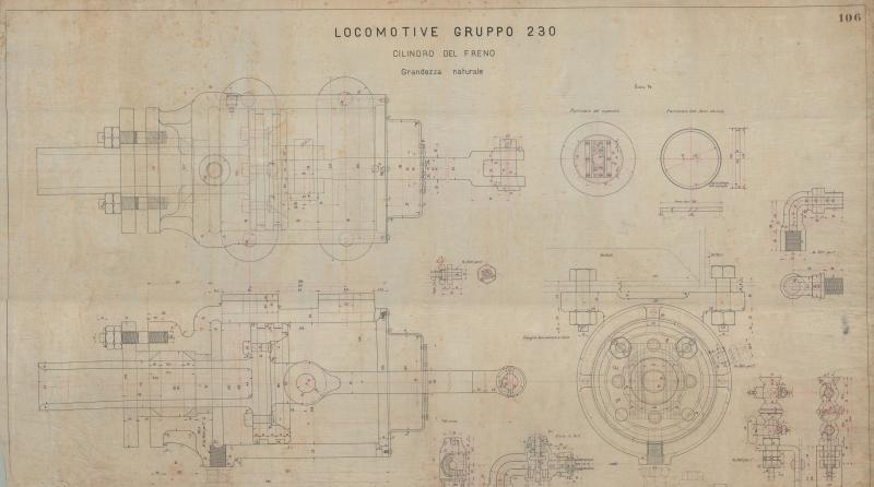 Locomotive gruppo 230 - Cilindro del freno