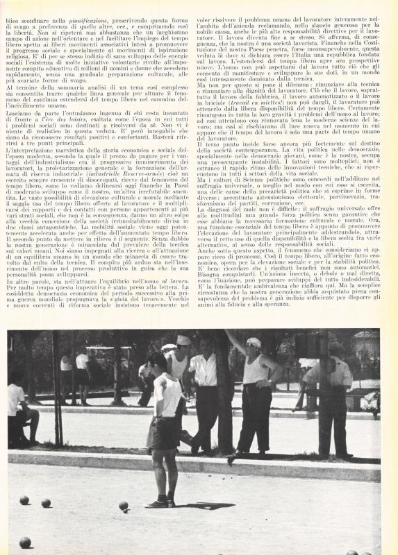 Tempo libero conquista della macchina e problema sociale, di Francesco Maria Vito, settembre - ottobre 1959, anno VII, n. 5, p. 7