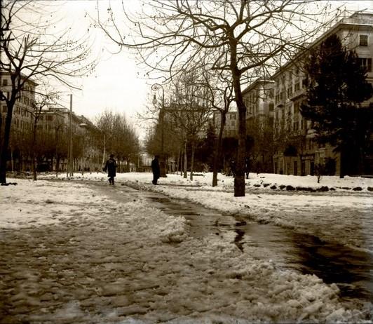Corso Torino. Nevicata (taglio)