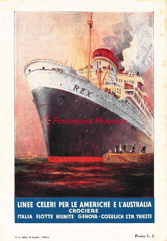 Italia Flotte Riunite Genova - Cosulich S.T.N. Trieste
