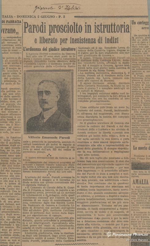 Il Giornale d'Italia, 02.06.1918, p. 1