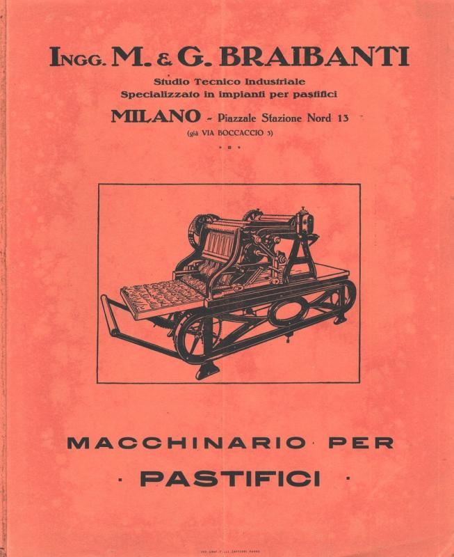 Macchinario per pastifici - copertina