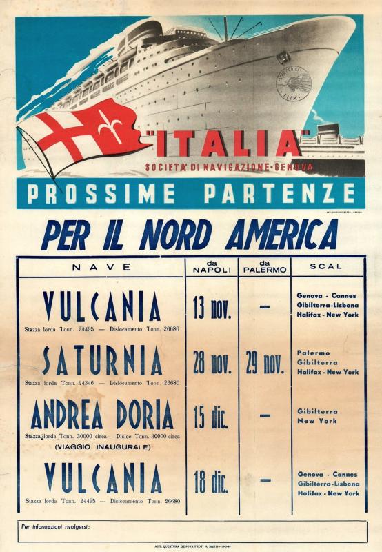 Italia Società di Navigazione - Pubblicità