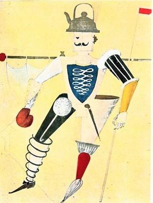 Oskar Schlemmer: figurino per il balletto "Die Vogelscheuchen" (1928), marzo - aprile 1962, anno X, n. 2, p. 50