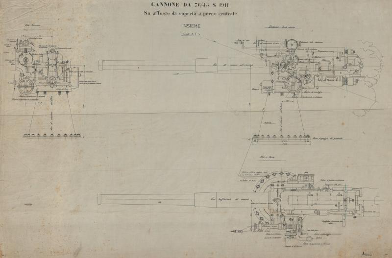 Cannone da 76/45 S 1911 - Insieme